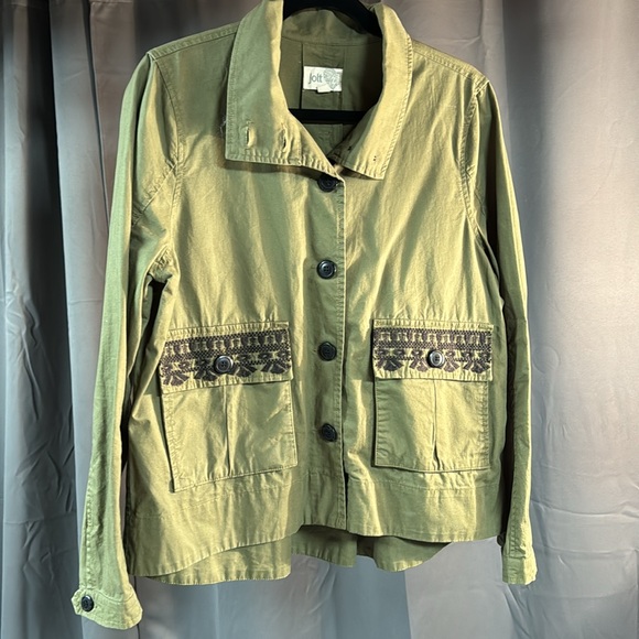 Jolt Army Green Jacket - Picture 2 of 6